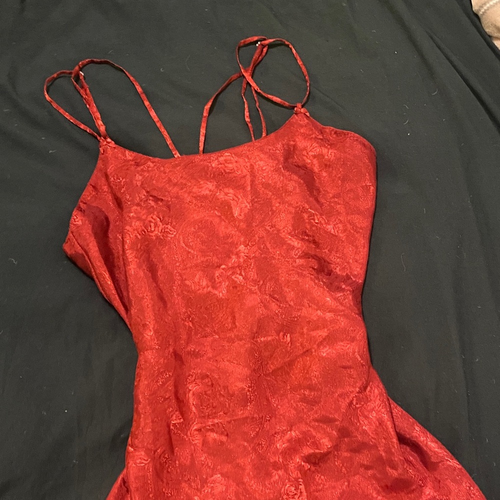Vintage La SENZA Scarlet Lace Chemise